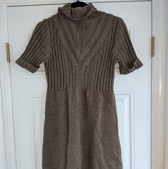 Calvin Klein Turtleneck Sweater Dress Short Sleeve - Picture 2 of 3
